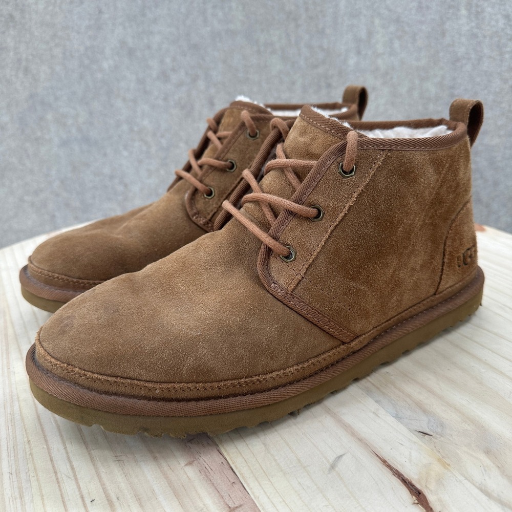 UGG Neumel Chestnut Suede Lace Up Chukka‎ Ankle Boots Mens 11